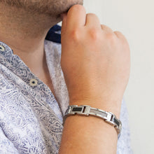 Renew - Negative Ion Bracelet Stainless Steel and Black Carbon