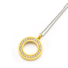 Gold Ring Negative Ion Pendant