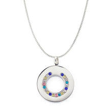 Silver Ring Negative Ion Pendant