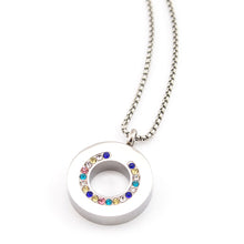 Silver Ring Negative Ion Pendant
