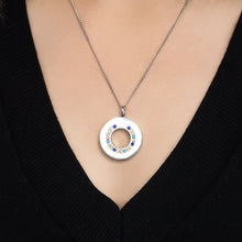 Silver Ring Negative Ion Pendant